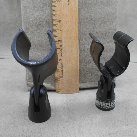 Microphone Stand Mount Holder Mic Clip Lot: Shure & Rhythm Tech - Picture 3 of 6